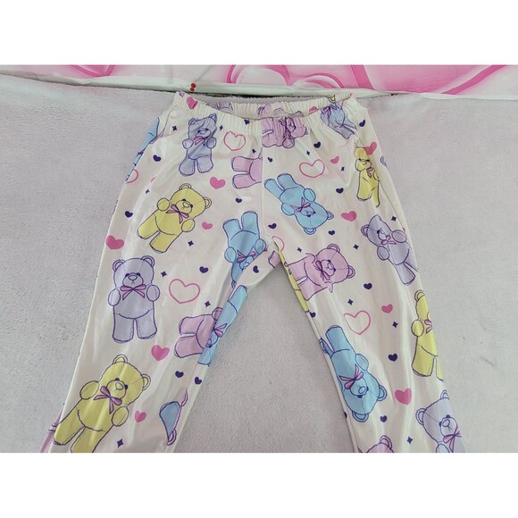 In Control Clothing Pastel Fairy Kei Kawaii Bear Bell Bottom Pants Size XS/S - Picture 5 of 12